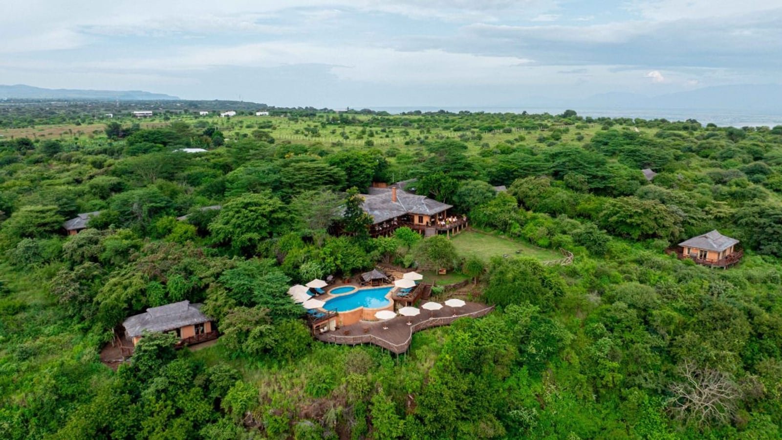 Escarpment Luxury Lodge, Above Lake Manyara on the escarpment