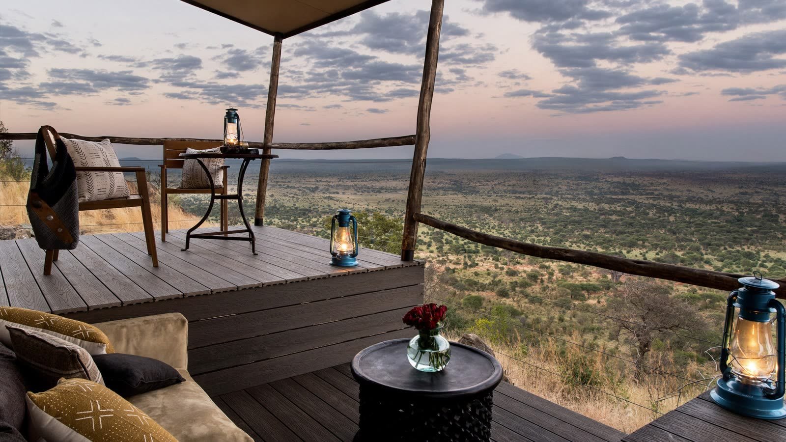 Mpingo Ridge Lodge, Escarpment over the river valley
